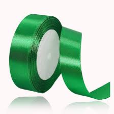 Forty Wings Set of 5 Green Satin Ribbon Roll 1 Inch 10M for Christmas Tree,Garlands, Wreath,Christmas Decoration Ribbon Gift Wrapping Christmas Ribbons for Christmas Crafts Pack of 1)